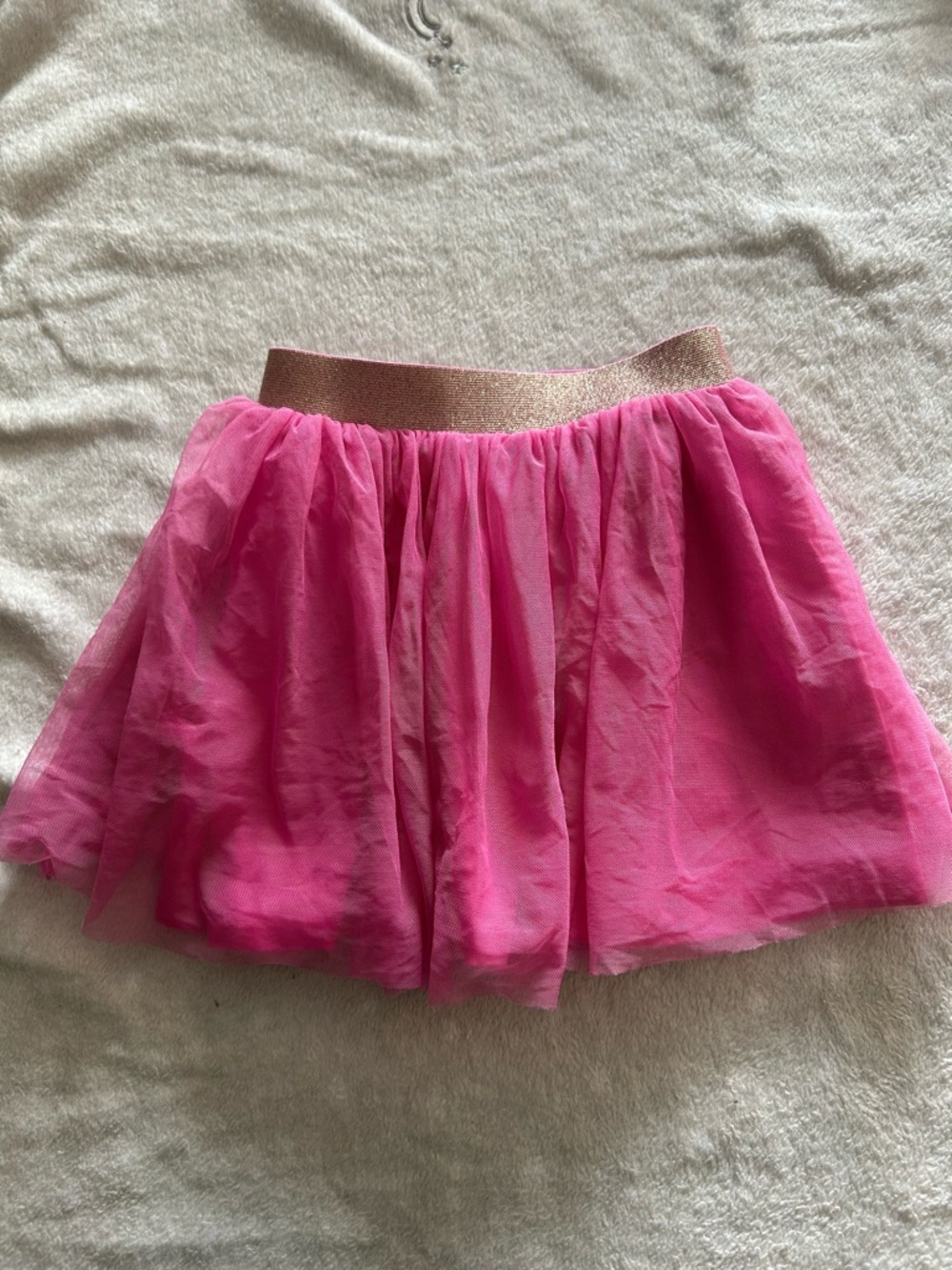 Hanna Andersson Hot Pink Tulle Skater Skirt with Shimmery Waistband